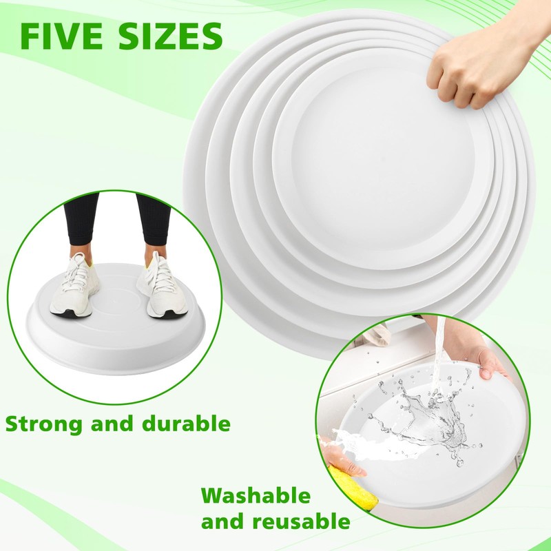 U0U 5 Size Round Stepping Stone Mold,8.7" 9.25" 10" 11.4"