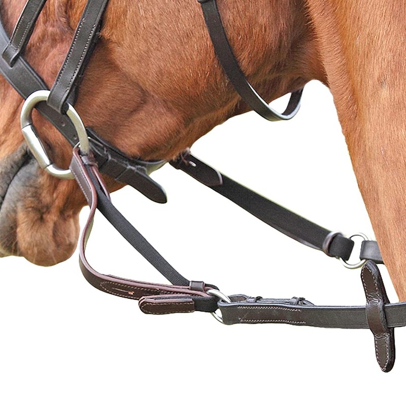 Shires Pony Size Flexi Reins: Black
