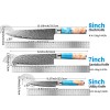 LONSDOW Luxurious 67 Layers Damascus Kitchen Knife Set Chef Nakiri