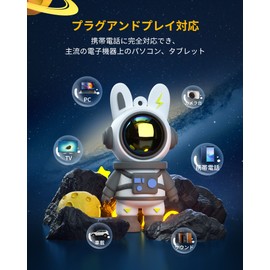 [Reiwa New Model] Cute Space Rabbit Shaped USB Memory Flash Drive USB 2.0 Compatible, Cap/Strap Hole, Small, Shockproof, Heat Resistant, Waterproof, Dustproof