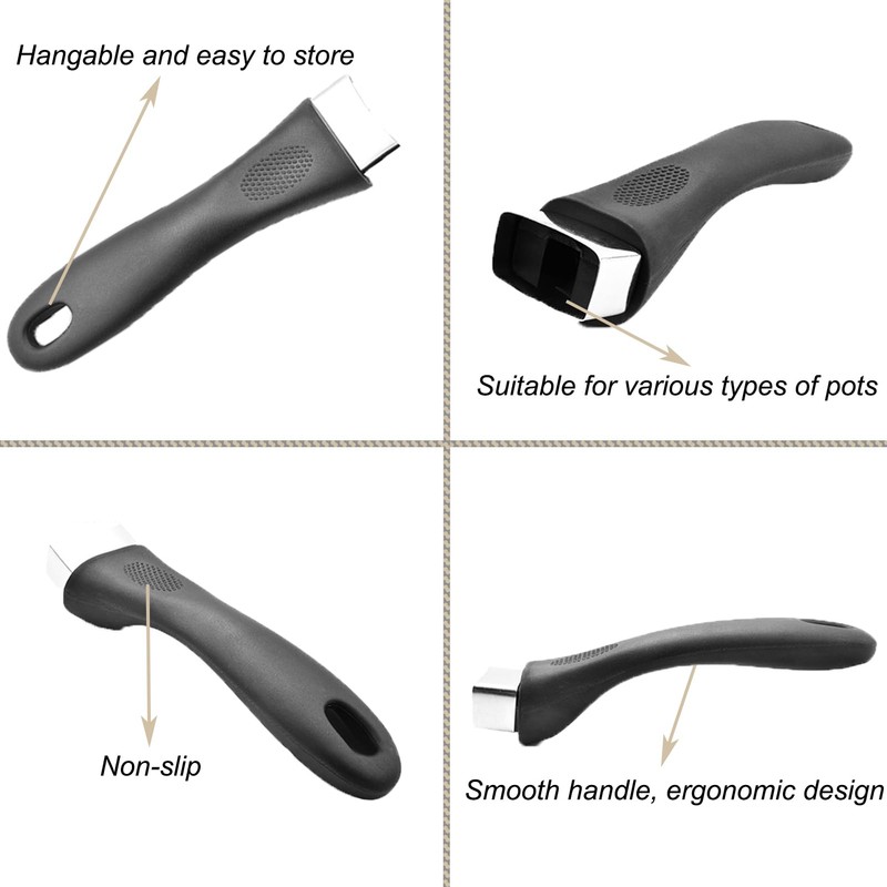 LIFTATAPA Bakelite Pot Handle, Scald-Proof Long Handle Replacement Grip, Removable