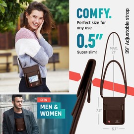 Neck Wallet, Travel Pouch For Passport Holder And Documents, Travel Neck Wallet For Traveling Women