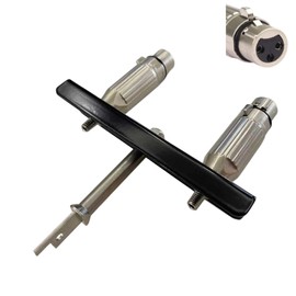 1x Dual DIY XLR Lock Attachments Reciprocating Saw Adapter Connector Electric Saw Adapter Modification Accessories Machines with 3 XLR Female Connector