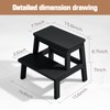 HOUCHICS Step Stools for Adults, Wooden Step Stool with 400