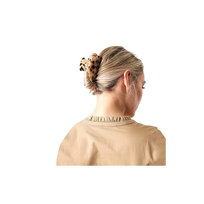 2 pinzas para el pelo plátano, diseño de carey de