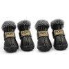 CMNNQ Snow Small Dog Boots, Pet Antiskid Dog Shoes, Winter
