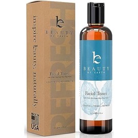 Rose Water Spray for Face - USA Made with Hydrating Natural & Organic Ingredients for Glowing Skin, Alcohol-Free Rosewater Toner Mist with Witch Hazel & Glycerin for Dry and Sensitive Skin