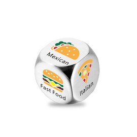 Date Night Gifts for Couple Gifts for Husband Wife 1 Year Anniversary Birthday Gifts for Boyfriend Girlfriend Funny Food Decision Gifts for Women Men Lunch Dinner Decision Dice Wedding