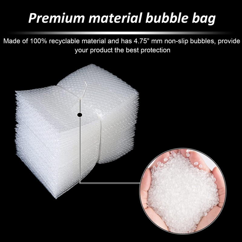 High-PQ Bubble Pouches Wrap, Clear Not Self-Seal Bubble Out Bags