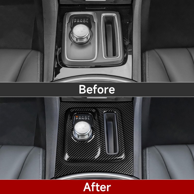BRMYL Car Gear Shift Panel Decals for 2015-2023 Chrysler 300