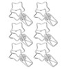 100Pcs Star Binder Clips Hollow Out Cartoon Style Strong Clamping