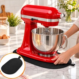 Stand Mixer Sliding Mat for KitchenAid 4.5–5 Qt Mixers – Easy-Move Countertop Pad for Everyday Kitchen Convenience