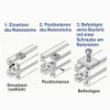 20 x Slot Nuts Slot 6 with M5 Thread -