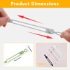 10 Pcs Silicone Cable Ties, Reusable Cord Organizer.