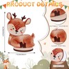 GANGBARU 12 Pcs Woodland Animals Wooden Table Centerpiece Cute Forest