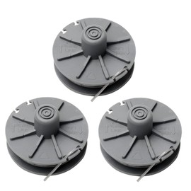 Funmo 3 pieces grass trimmer thread spool, replacement thread spool 5307-20 for Gardena turbo trimmer; replacement part for grass trimmer Easycut 9805, 9806, 9807, 9808, 9809, 9827, 8846, 8847, 8848,