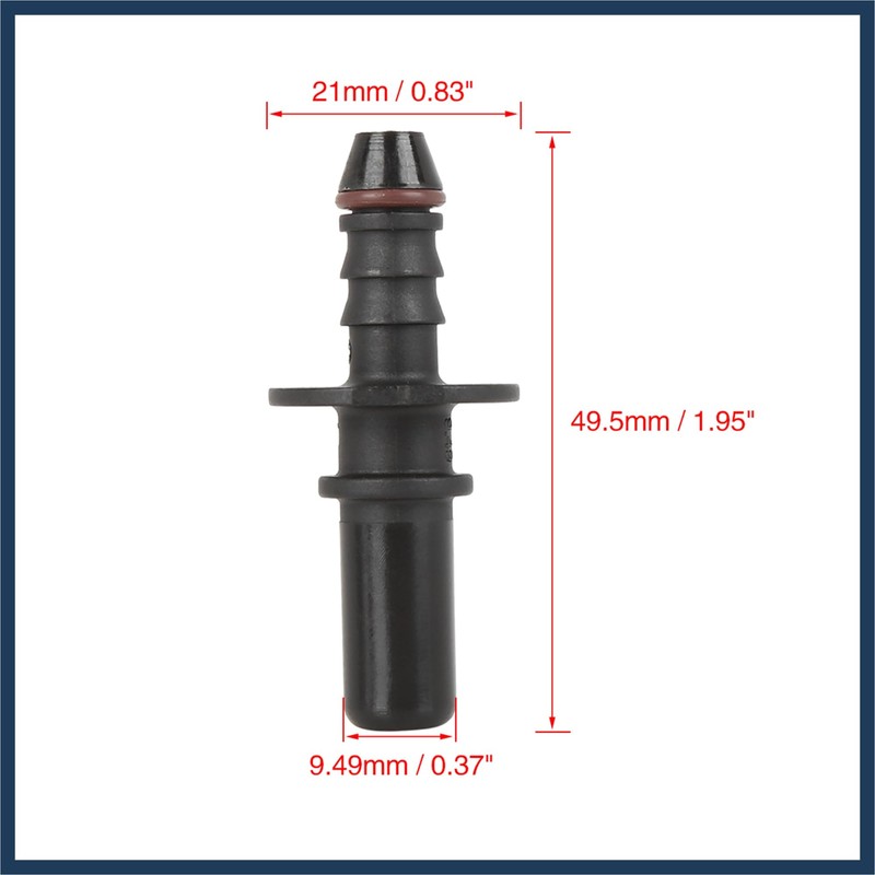 INFINAUTO 5pcs 9.49mm ID6 Car Fuel Line Hose Pipe Quick