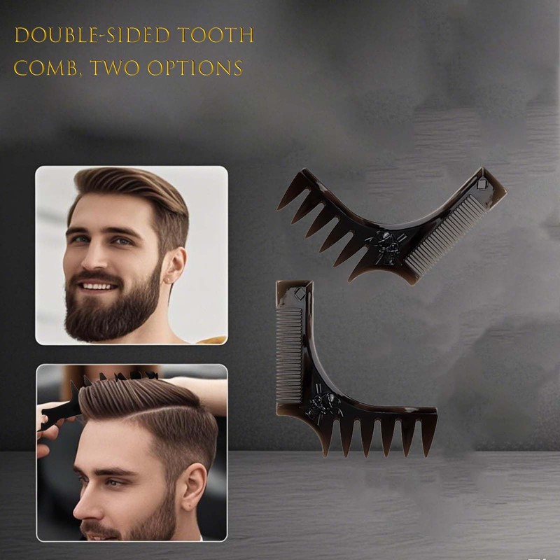 Flomiara Herren-Haarstyling-Set, Haarkämme, breite Zahnstruktur, Kamm für alle Arten von