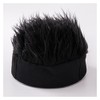 Wig Hat Wig Men Adjustable Short Hair Wig Cap Black
