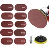 SUNJOYCO 4Inch Angle Grinder Sanding Discs, 100pcs Sand Paper Discs