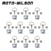 MOTO-WILSON USA Motorcycle Race Fasteners Quick Release 1/4 Turn Fairing