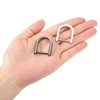 sourcing map U Shape Horseshoe D-Rings Zinc Alloy Screw Buckle