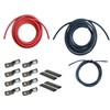 WindyNation 8 Gauge AWG (10 Feet Black + 10 Feet