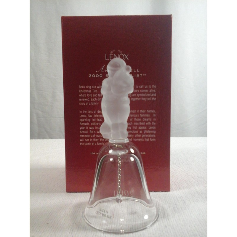 Lenox 2000 Annual Crystal Bell Santas List