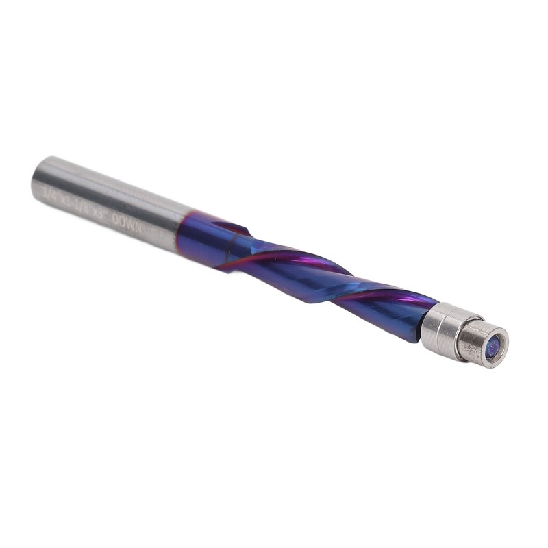 Flush Trim Bit Up Cutter CNC Spiral Milling Router 1/4