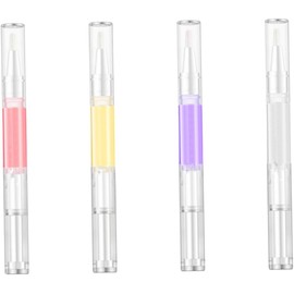 MERRYHAPY Aceite Revitalizador de Cutículas en Lápiz, 4 Piezas de 2ml, Nutre y Suaviza Uñas, Adecuado para Uso en Casa y Salón de Manicura
