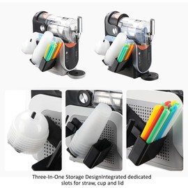 Cups and Lid Holder Ninja Slushie Machine FS301EU and Klammer Slush Machine, for Ninja SLUSHi Machine Accessories, Restaurant Cup Holder Organiser with Ninja Drink Maker