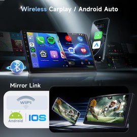 8 Core 4GB+64GB Radio for Ford F150 F-150 2009-2012 Android Car Stereo with Wireless CarPlay and Android Auto, Qualcomm Snapdragon Driauto 9 Inch Touch Screen with GPS Bluetooth WiFi DSP FM/RDS+Camera