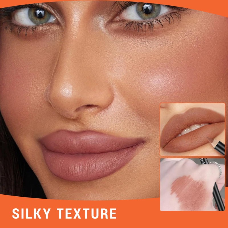 XdealCozyxc 12 Pcs Lip Liner Set, Long Lasting Lip Liners