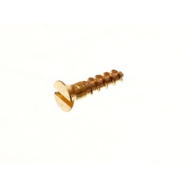 Screws No. 2 X 3/8 INCH Slotted CSK COUNTERSUNK Solid Brass (Pack of 100)