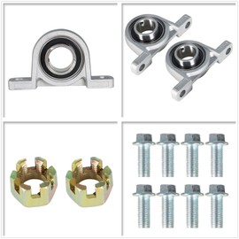 waltyotur 32 Go Kart Rear Axle Assembly Kit Shaft Hub Chain Brake Master Cylinder Replacement for 32 Inch Go Kart ATV Quad Drift Trikes