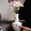 Ceramic Vase, 5.51 Inch White Small Vase, Modern Decorative Vase