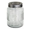 Grant Howard Mason Classics Glass Rreserve Jar - Metal Emboss