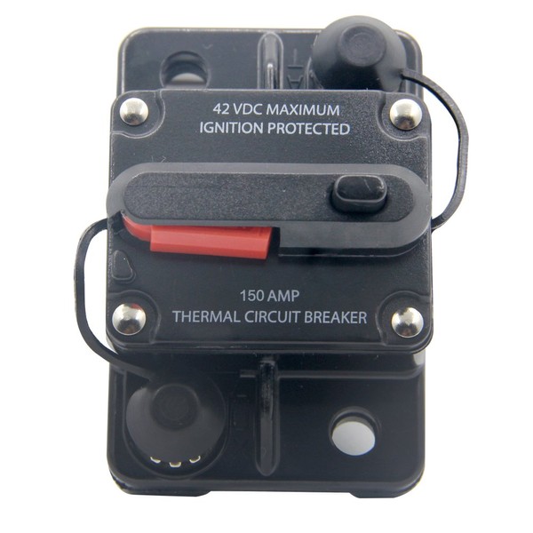 RKURCK 12V- 42VDC 150A Manual Reset Circuit Breaker,Fuse holder for