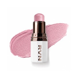 Sweet Night Highlighter, Cream Highlighter, Rose Shiny Color, Highlight, Stick, Thick Highlighter, Tight Color, Pearl Feel, 3D Shiny Skin, Tear Bag, For Cheekbones (03-Rose Satin)