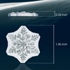 devembr Snowboard Stomp Pad, 3D Clear Snowflake Snowboard Stomp Pads,