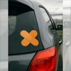 Radiant Sticker Bandage Design Magnet | X Shaped Bandage |