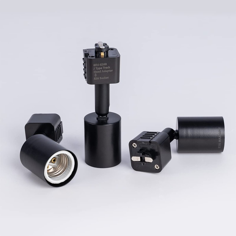 mirrea J Type Track Lighting Head to E26 Medium Screw