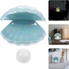 Mikily‘s Elegant Ocean-Inspired Shell Pearl LED Ceramic Night Light with