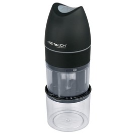 One Touch Hands Free Automatic Cheese Grater Black Plastic