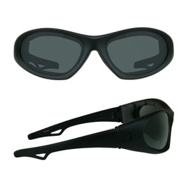 Motorcycle Sunglasses Goggles Interchangeable Temple Wide Extra Large Fit Mens