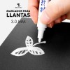 Plumon Bco Pintura Marcador Letras Llantas Moto Carro Llanta