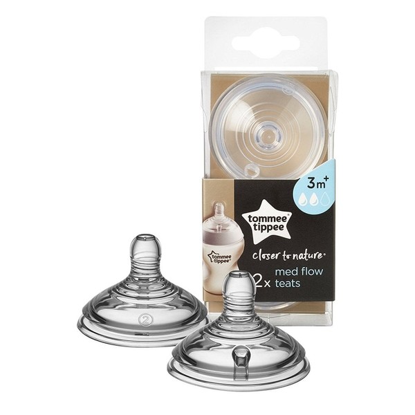 Tommee Tippee Close To Nature Easivent Medium Flow Twin Pack