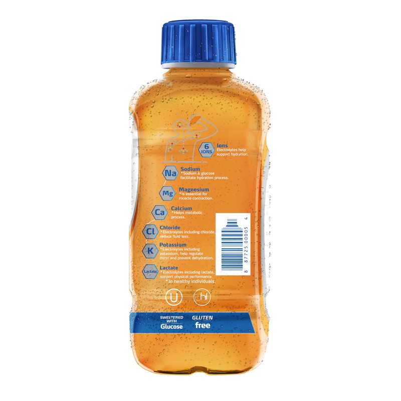 Electrolit, Electrolyte Beverage, Orange, 21 Fl Oz bottle (Pack of