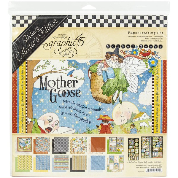 Graphic 45 DLX COLLECTR ED Pack MTHR, Mother Goose