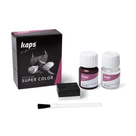 Dye With Primer For Natural And Synthetic Leather Shoes, Kaps Super Color And Preparer, 150 - Mahogany, 25ml - 0.85 fl. Oz.